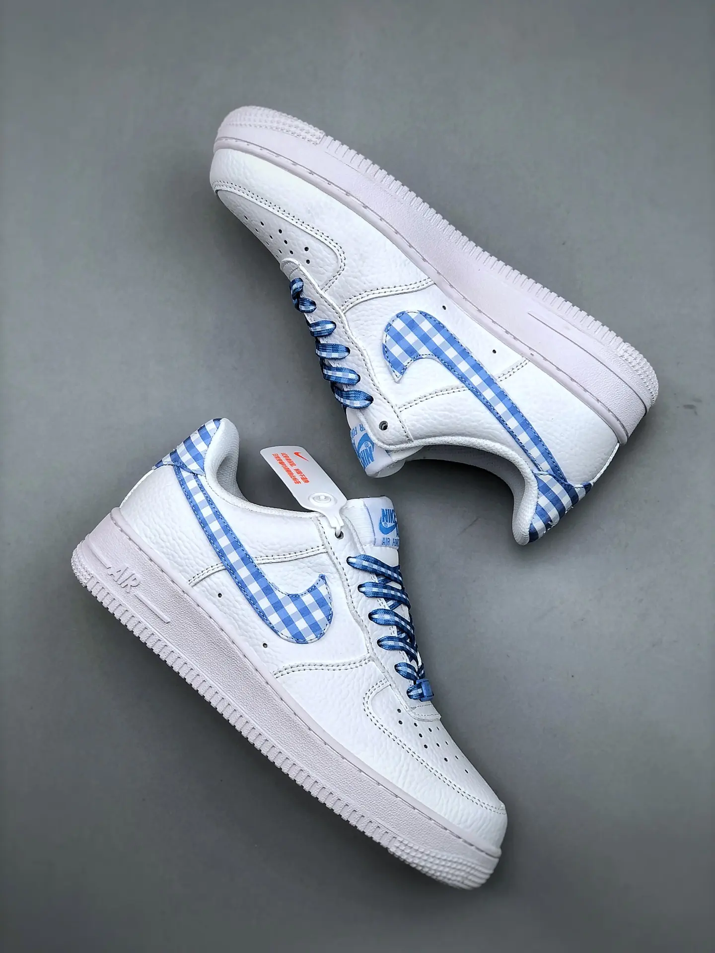 Replica Nike Air Force 1 Low Blue Gingham Review: Style & Comfort Unleashed | YtaYta