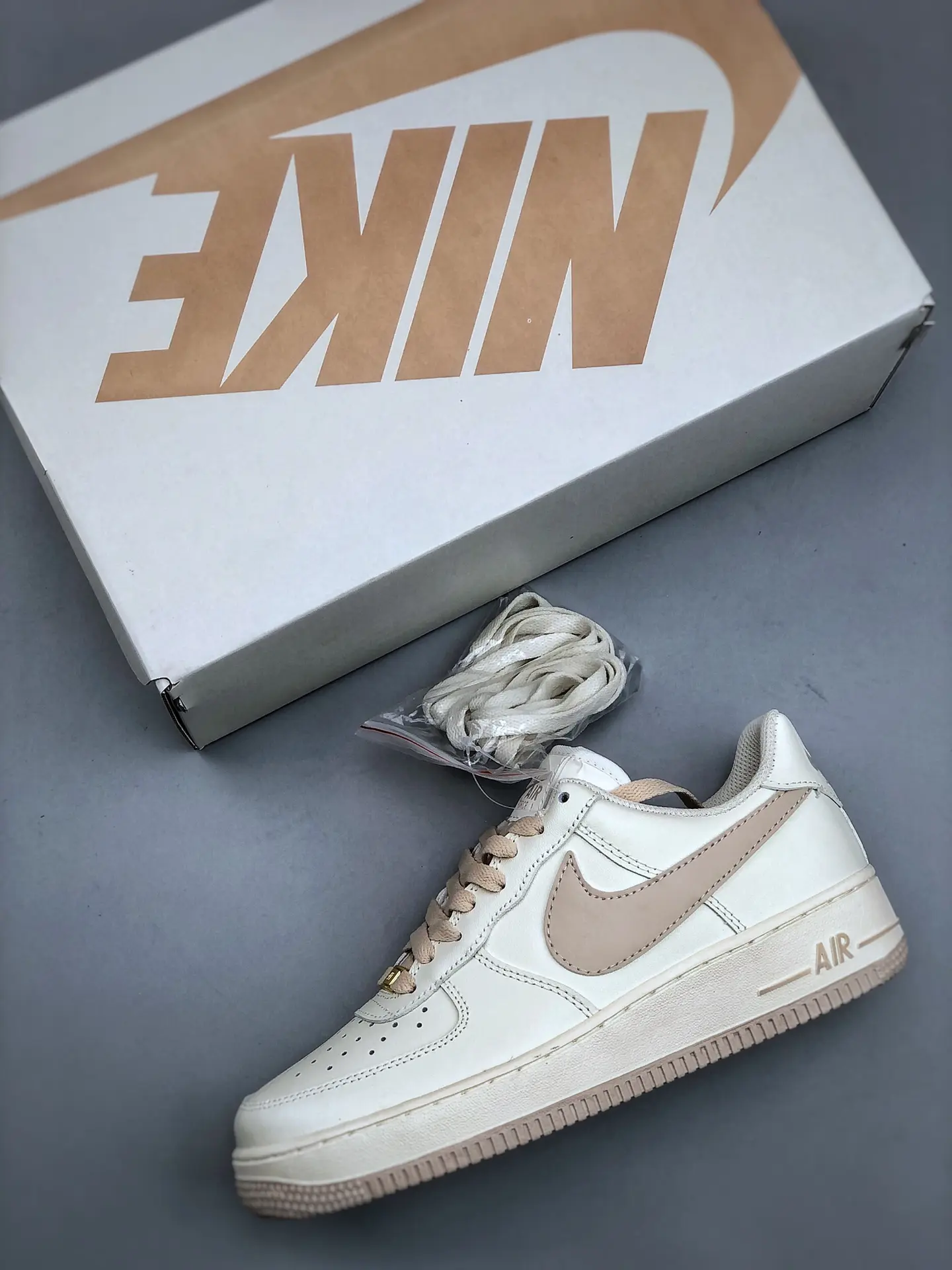 The Appeal of Replica Nike Air Force 1 07 Low Beige Cream Sneakers | YtaYta