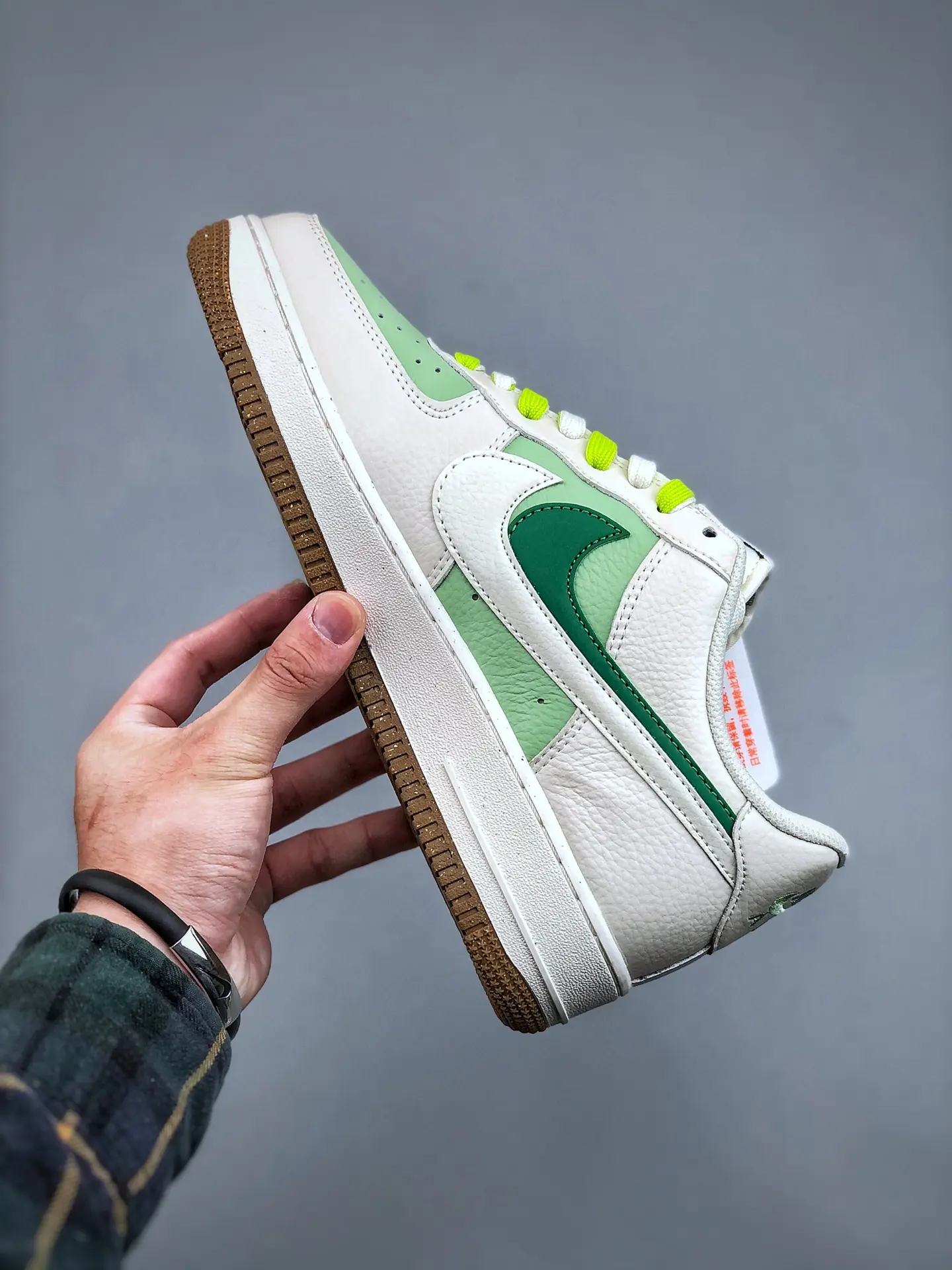 Nike Air Force 1 '07 Low Replica in Rice White and Grass Green | YtaYta