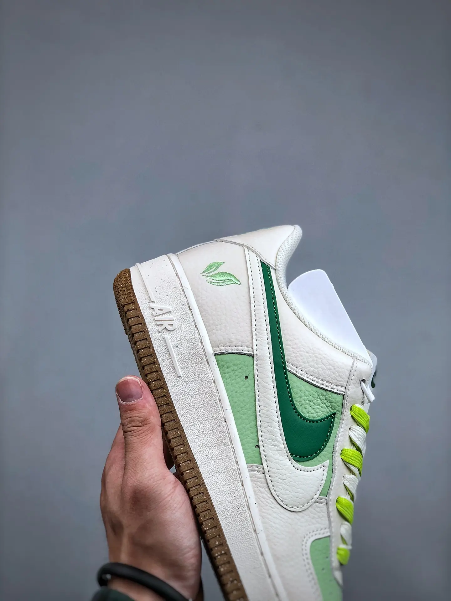 Nike Air Force 1 '07 Low Replica in Rice White and Grass Green | YtaYta