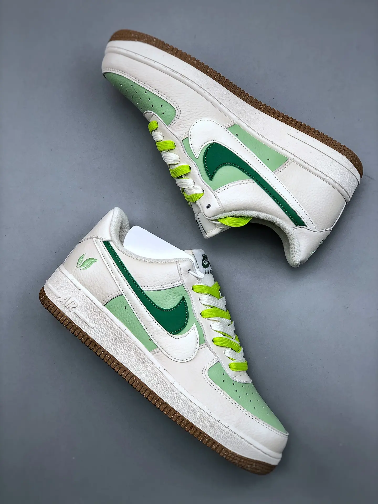 Nike Air Force 1 '07 Low Replica in Rice White and Grass Green | YtaYta