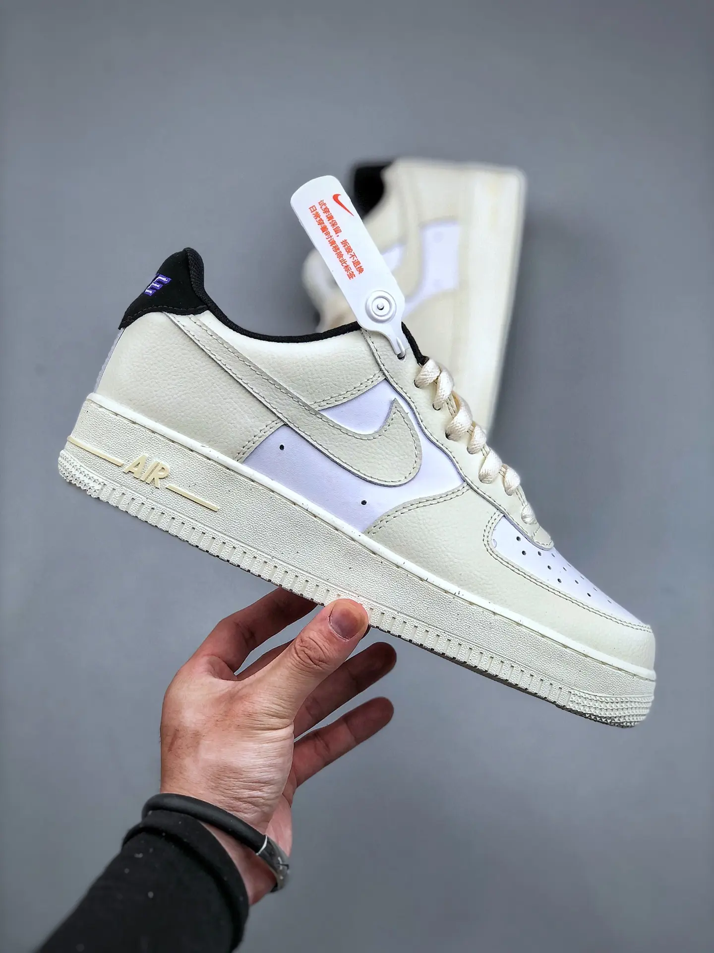 Nike Air Force 1 '07 Coconut Milk Black Replica Review | YtaYta