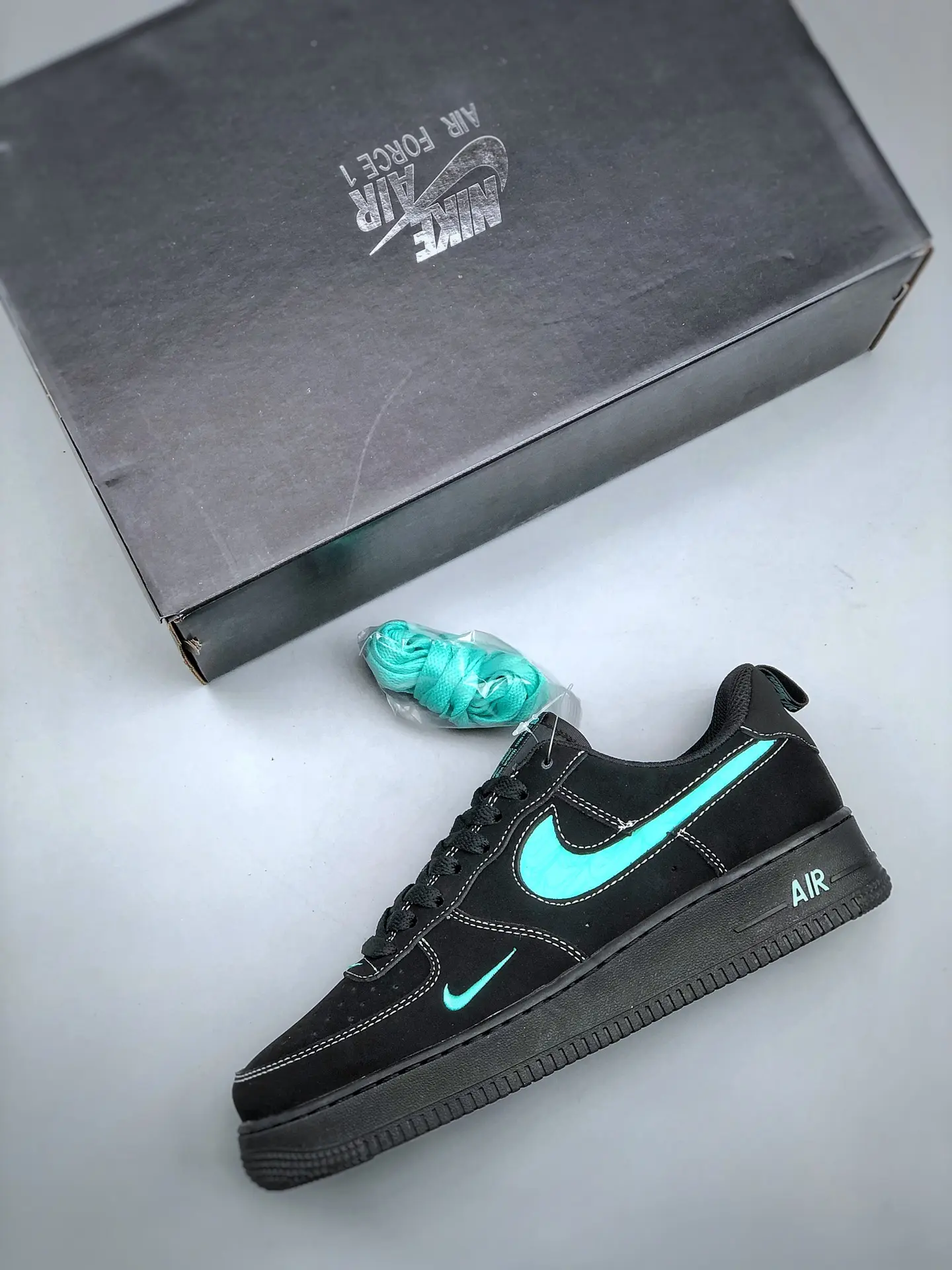 Unveiling the Replica Tiffany & Co. x Nike Air Force 1 Low Sneakers in Black | YtaYta