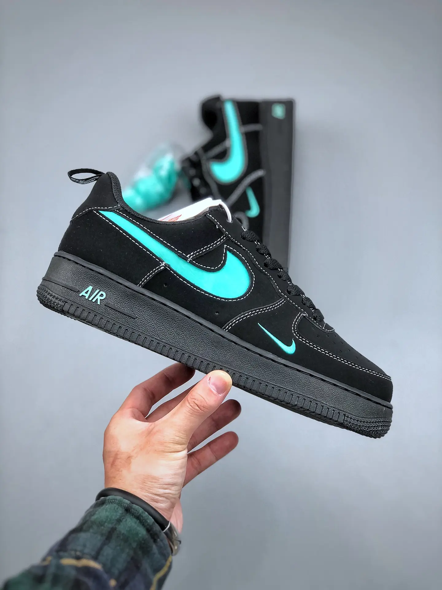 Unveiling the Replica Tiffany & Co. x Nike Air Force 1 Low Sneakers in Black | YtaYta