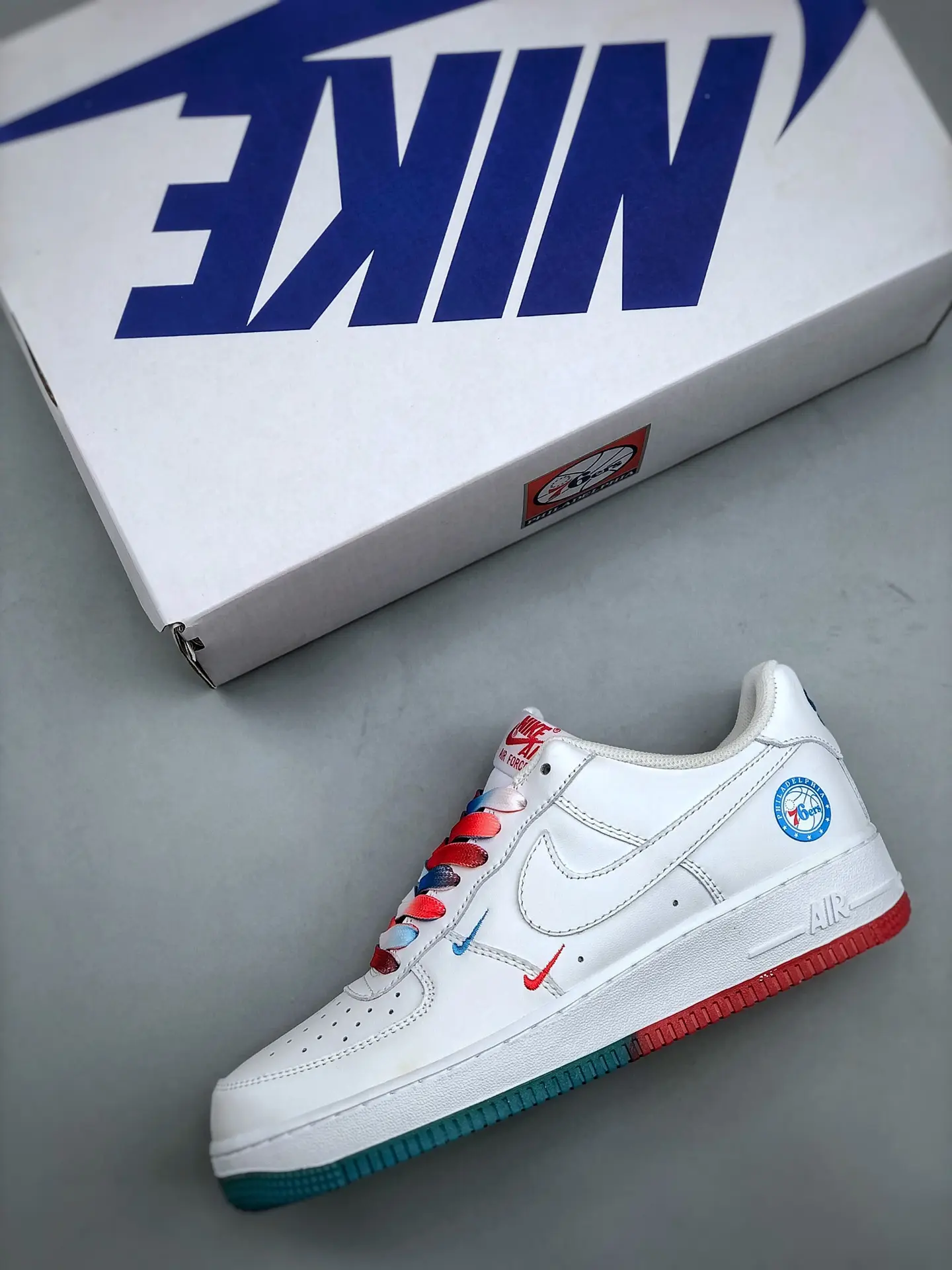 Exploring Replica Nike Air Force 1 07 Low SU19 White Blue Red Shoes | YtaYta