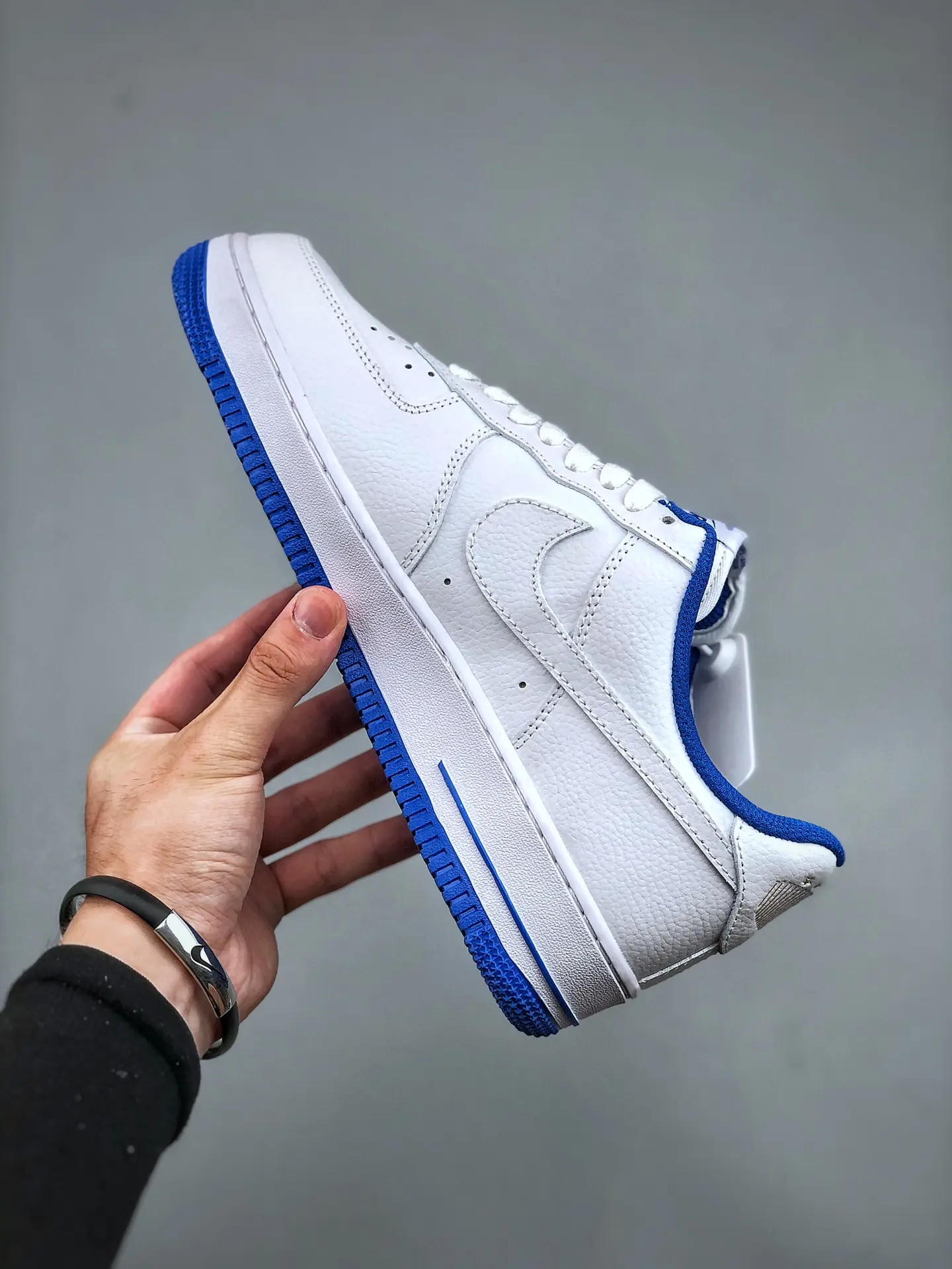 Nike Air Force 1 '07 Men's Shoes White-Royal Blue Replica Review | YtaYta