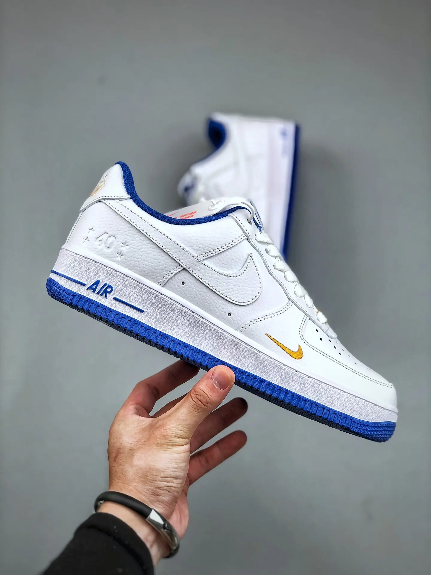 Nike Air Force 1 '07 Men's Shoes White-Royal Blue Replica Review | YtaYta