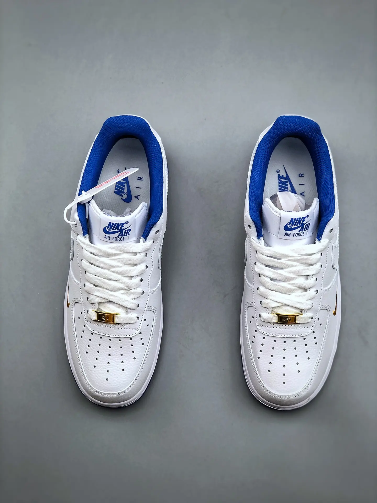 Nike Air Force 1 '07 Men's Shoes White-Royal Blue Replica Review | YtaYta