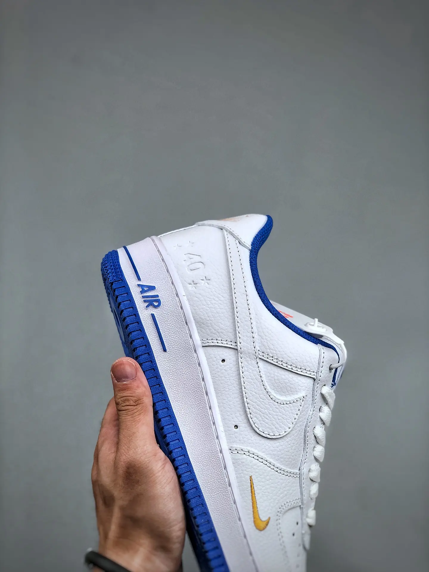 Nike Air Force 1 '07 Men's Shoes White-Royal Blue Replica Review | YtaYta