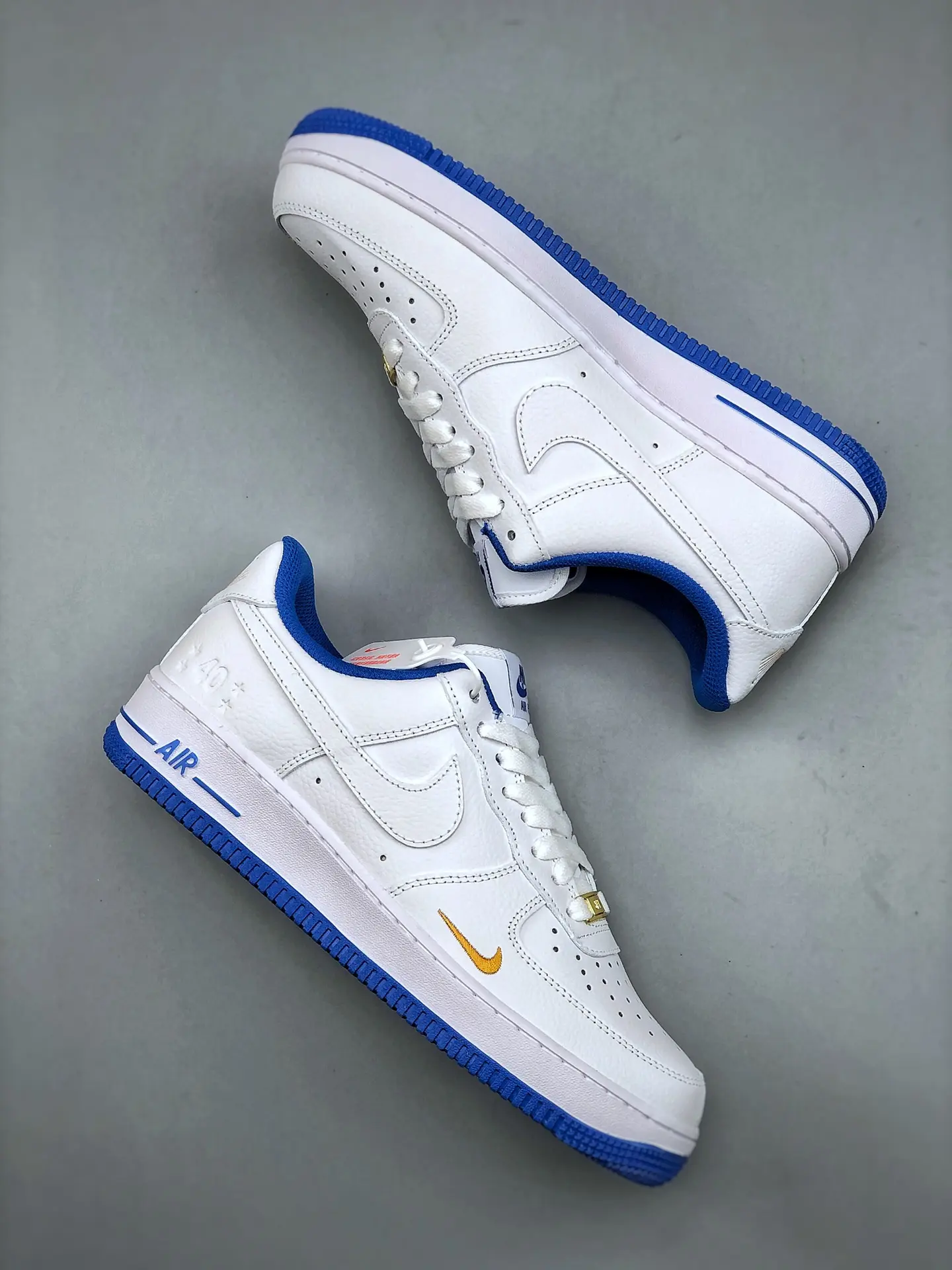 Nike Air Force 1 '07 Men's Shoes White-Royal Blue Replica Review | YtaYta