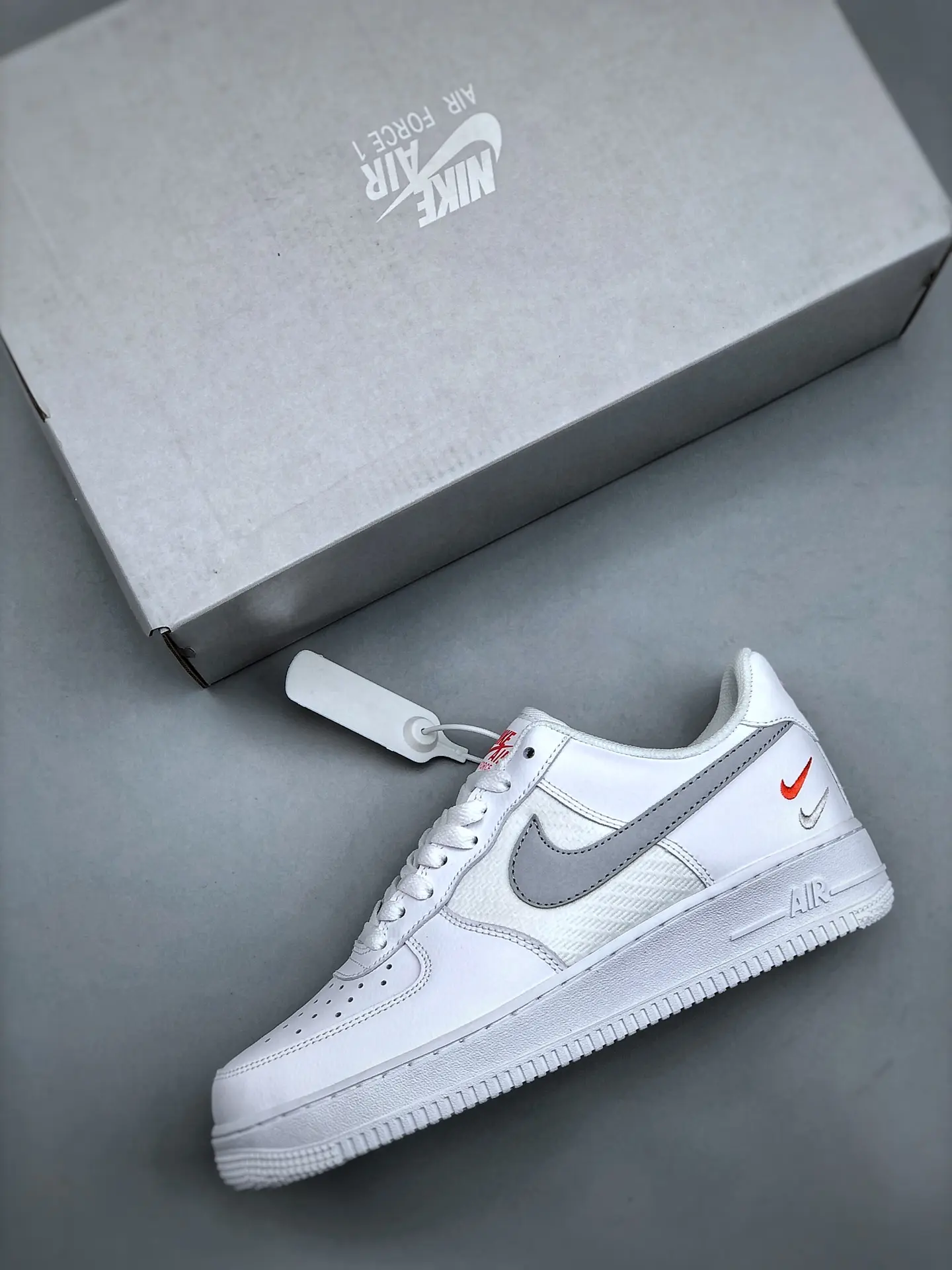 Nike Air Force 1 '07 Low Double Mini Swooshes White Grey - Replica Review | YtaYta