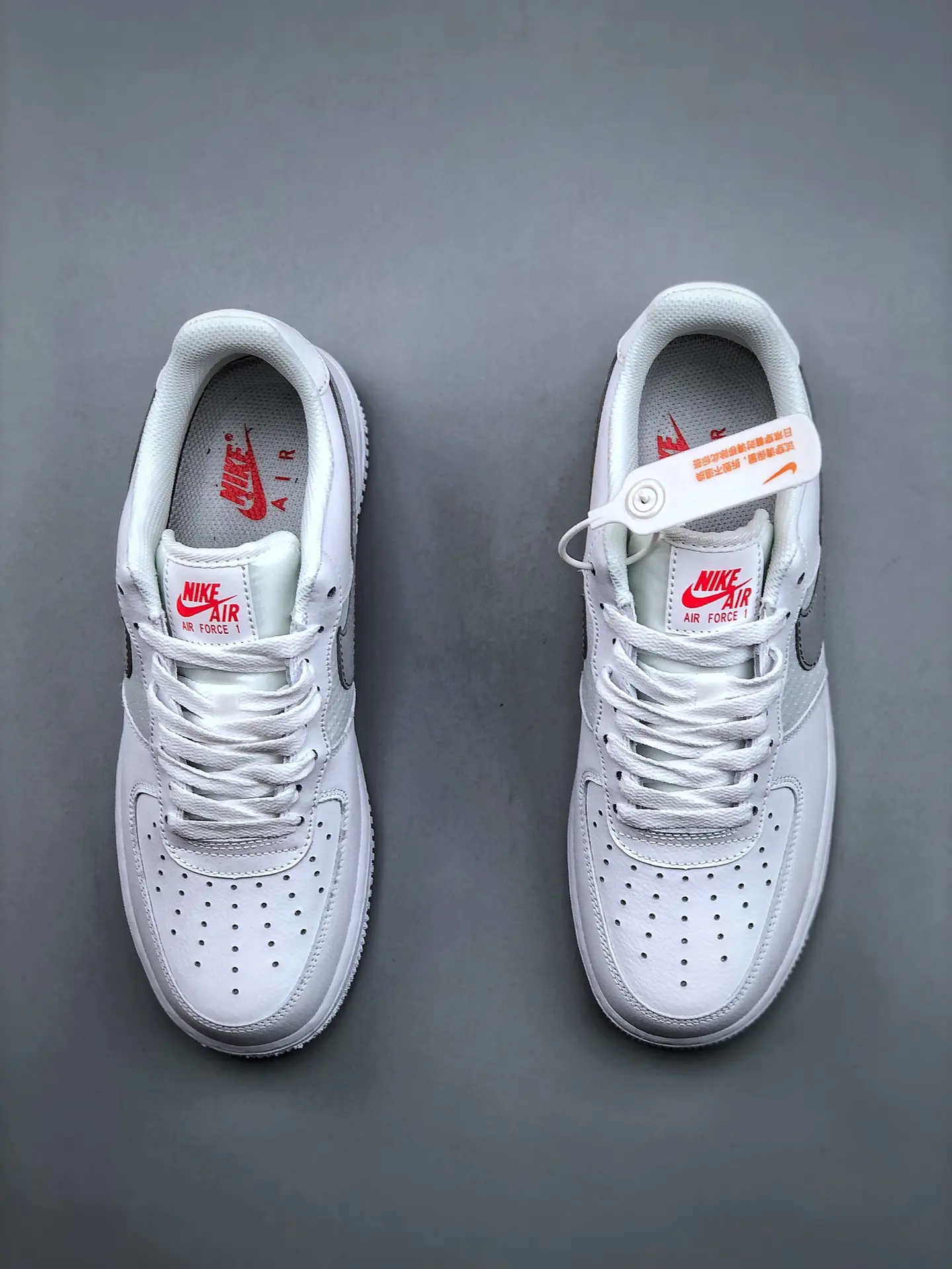 Nike Air Force 1 '07 Low Double Mini Swooshes White Grey - Replica Review | YtaYta