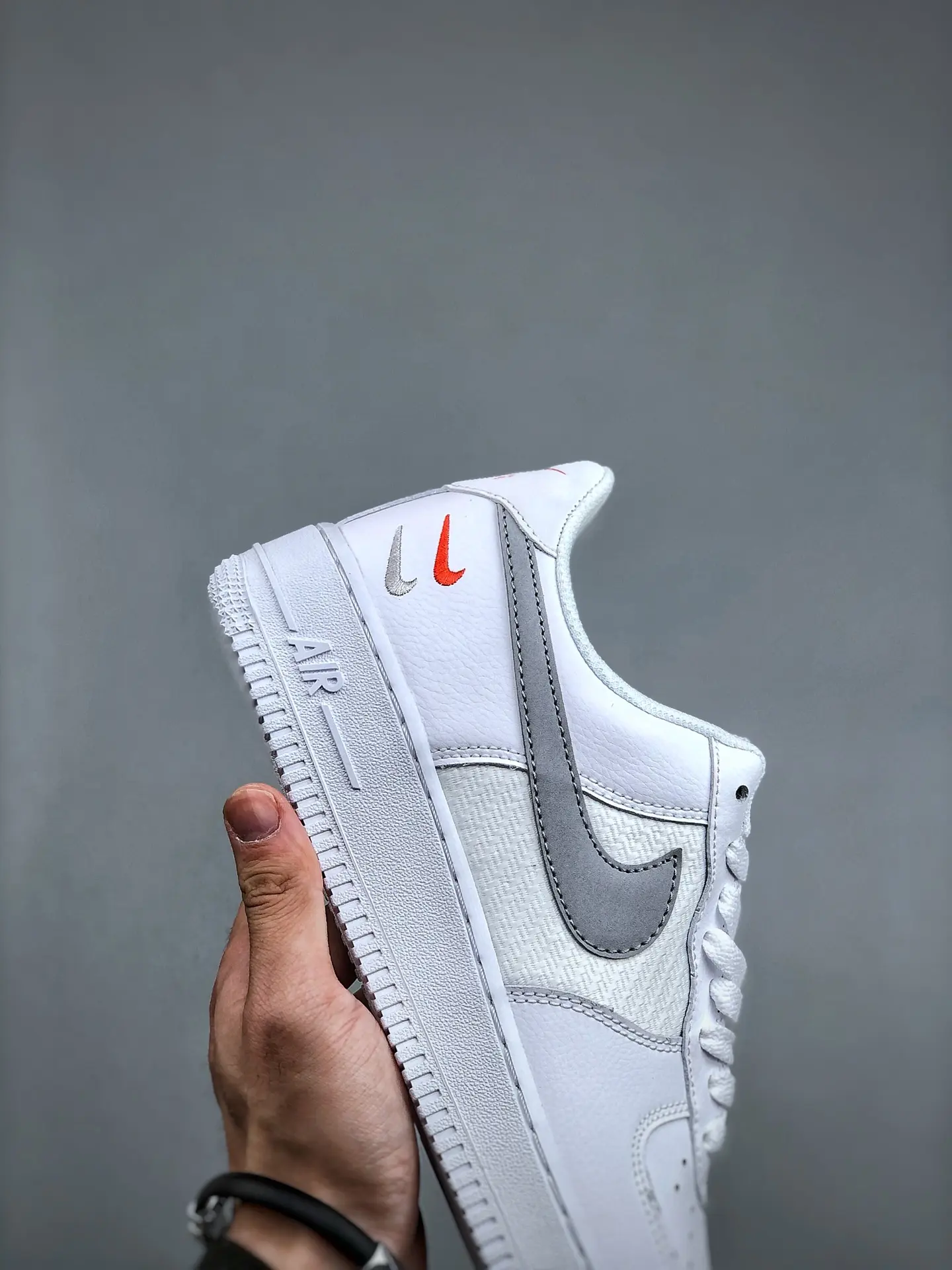 Nike Air Force 1 '07 Low Double Mini Swooshes White Grey - Replica Review | YtaYta