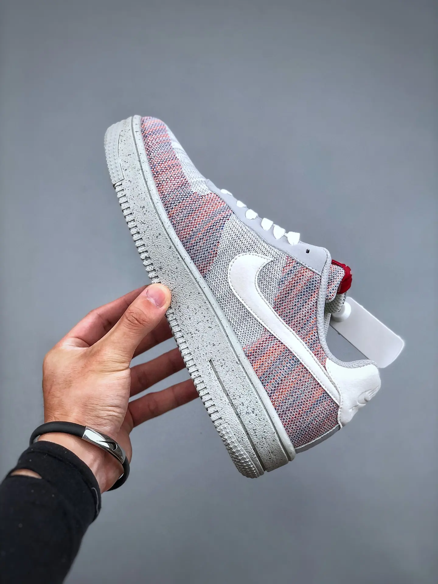 Nike Air Force 1 Crater Flyknit Wolf Grey Kids - Replica Review | YtaYta