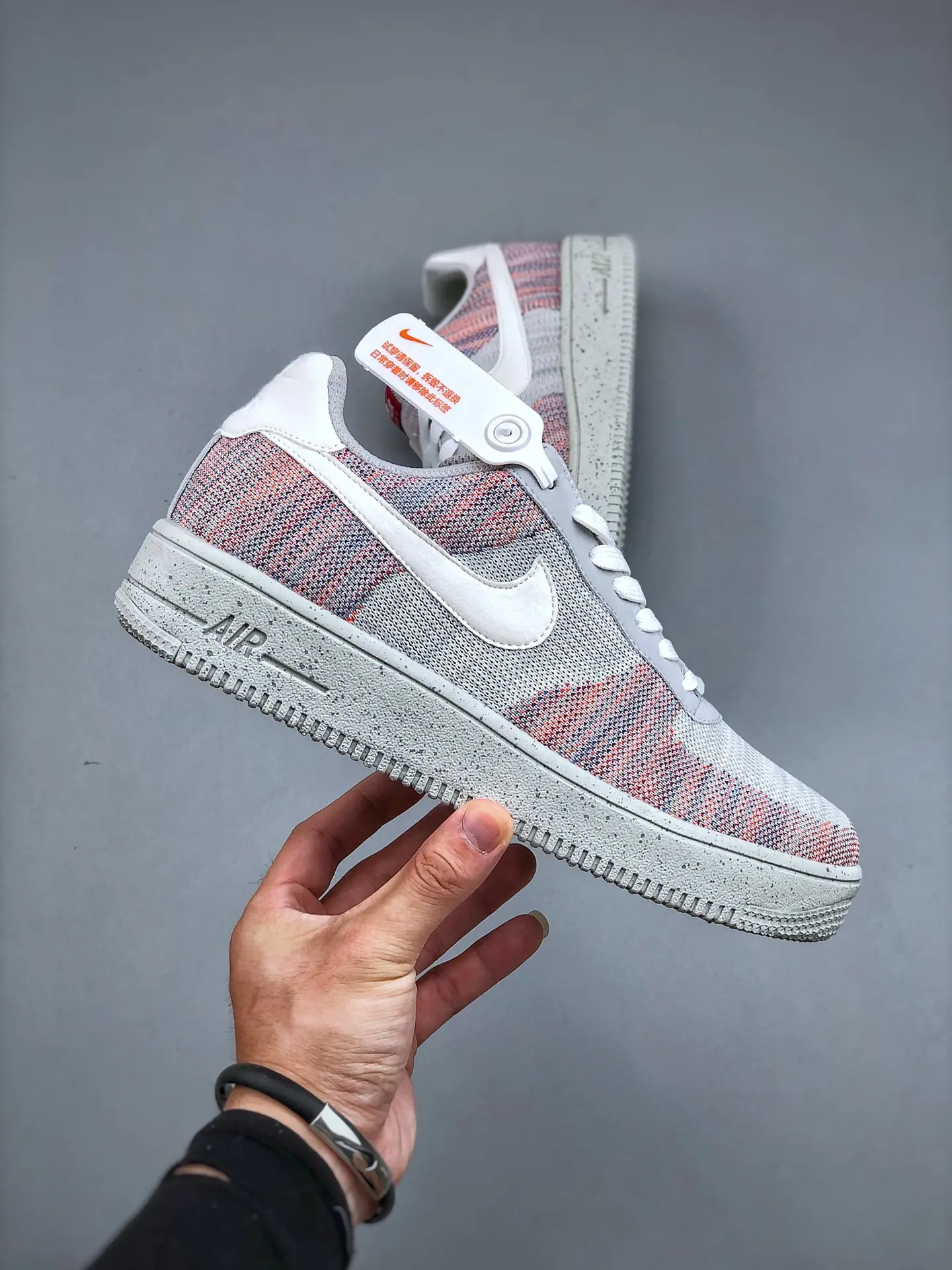 Nike Air Force 1 Crater Flyknit Wolf Grey Kids - Replica Review | YtaYta