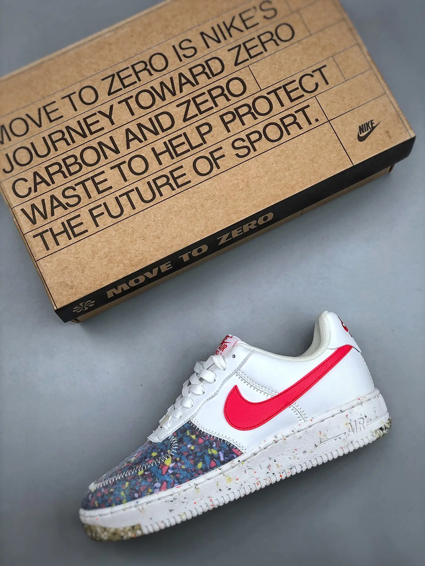 Nike Air Force 1 Crater Replica: Summit White/Siren Red Review | YtaYta