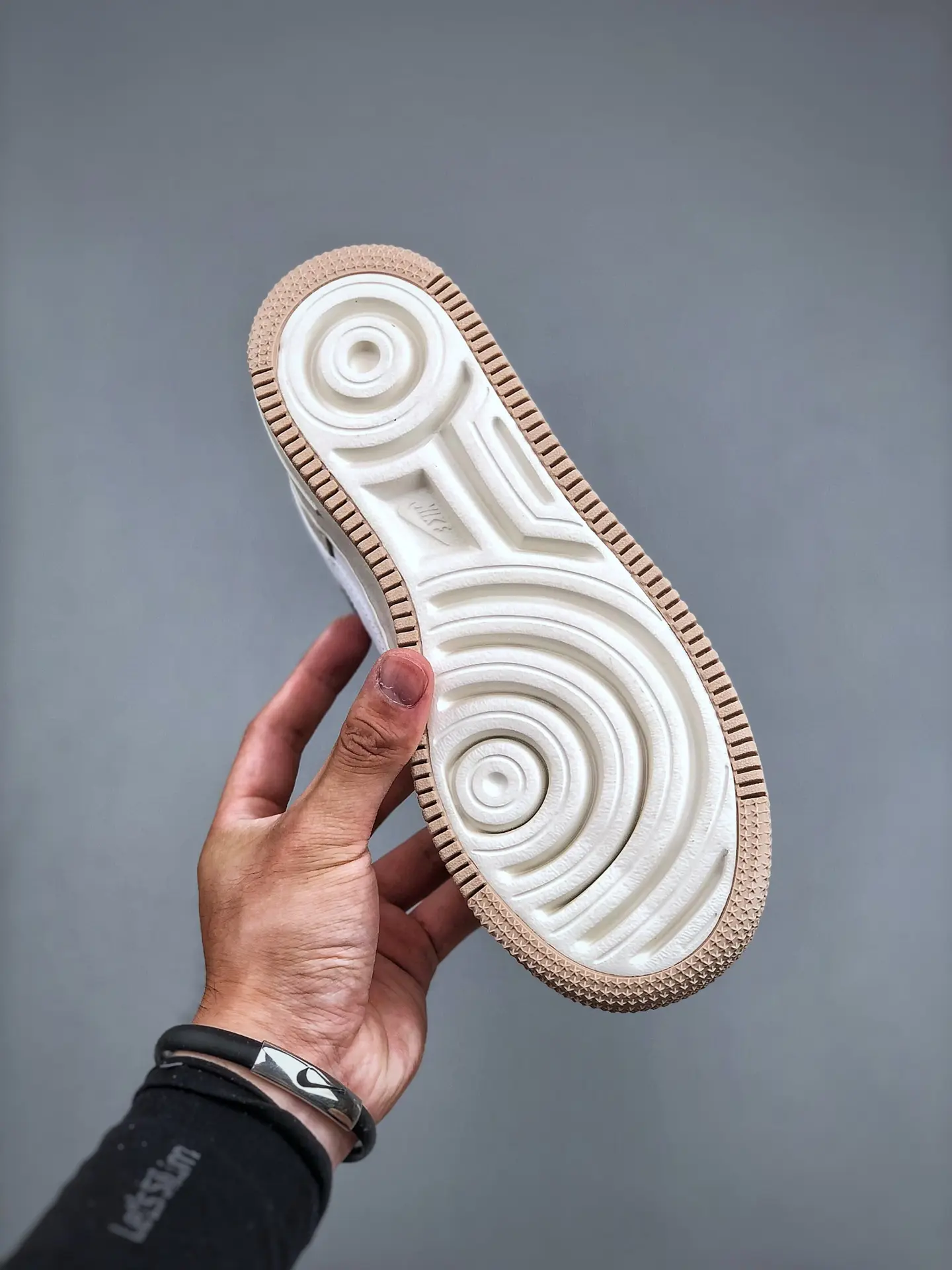 Replica Fake Rep Air Force Nike Air Force 1 Shadow 'White Fossil Stone' (WMNS) Mocha Beige Custom Air Force 1 Sneakers | YtaYta