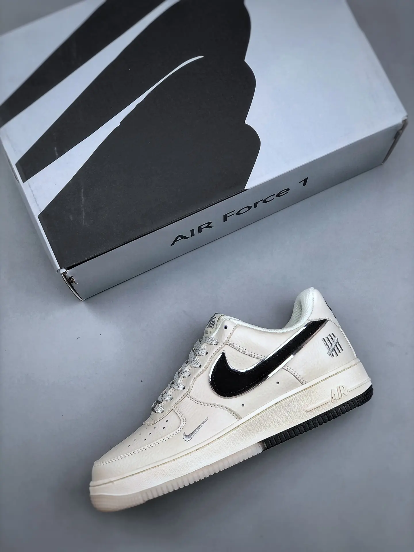 The Ultimate Guide to Replica Nike Air Force 1 Sneakers in White/Iron Ore/Black | YtaYta