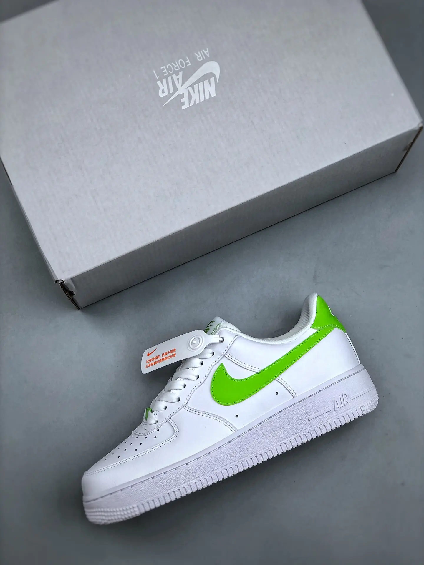 Nike Air Force 1 '07 Women's Shoes - White Action Green Replica Review | YtaYta