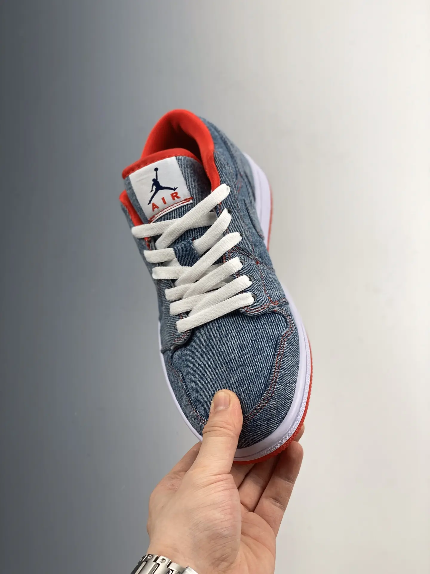 Air Jordan 1 Retro Low Denim Blue/Red: The Replica Sneaker Review | YtaYta