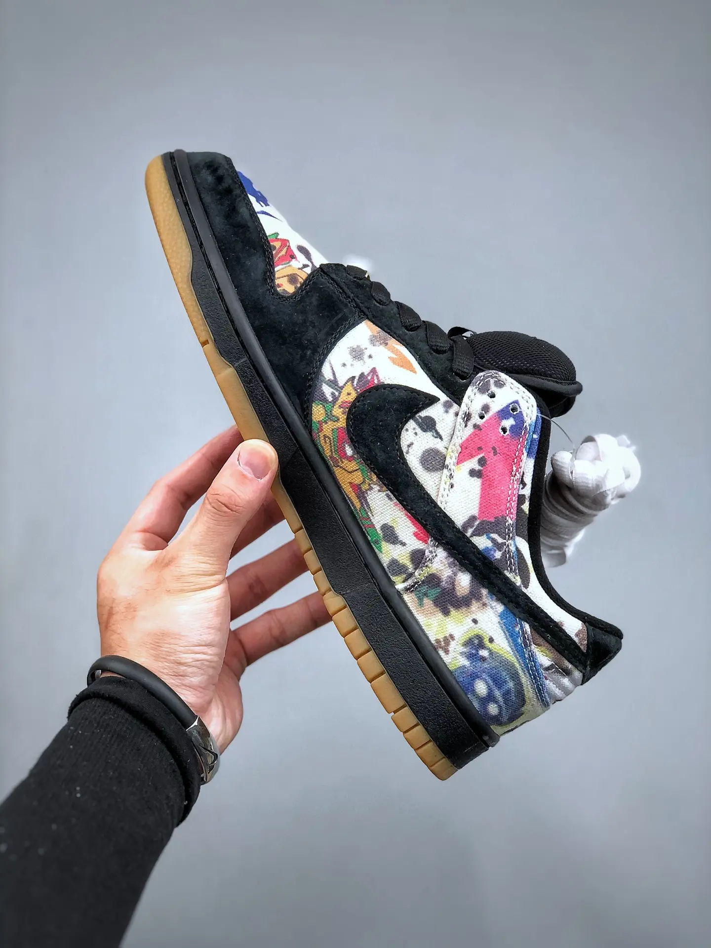 Supreme x Nike SB Dunk Low Rammellzee Black Multi-Color Replica Review | YtaYta