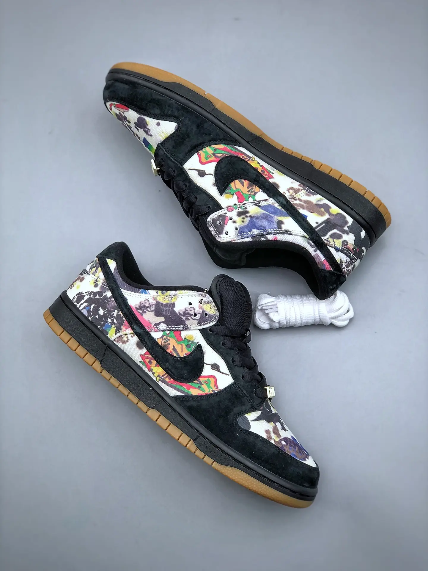 Supreme x Nike SB Dunk Low Rammellzee Black Multi-Color Replica Review | YtaYta