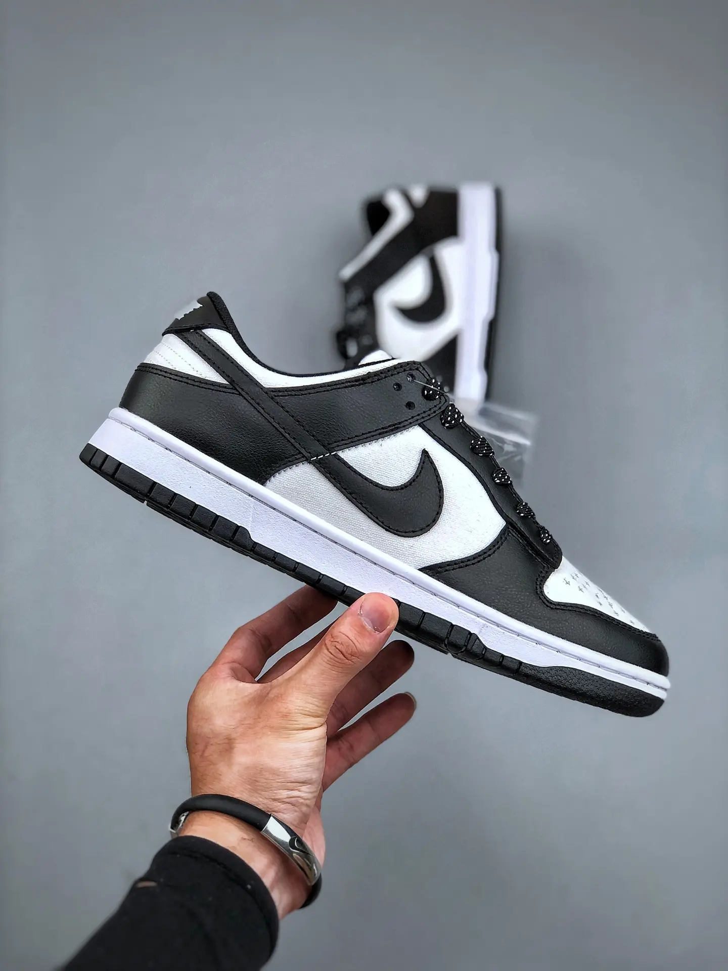 Discover the Allure of Replica Nike Dunk Low Sneakers: Black and White | YtaYta