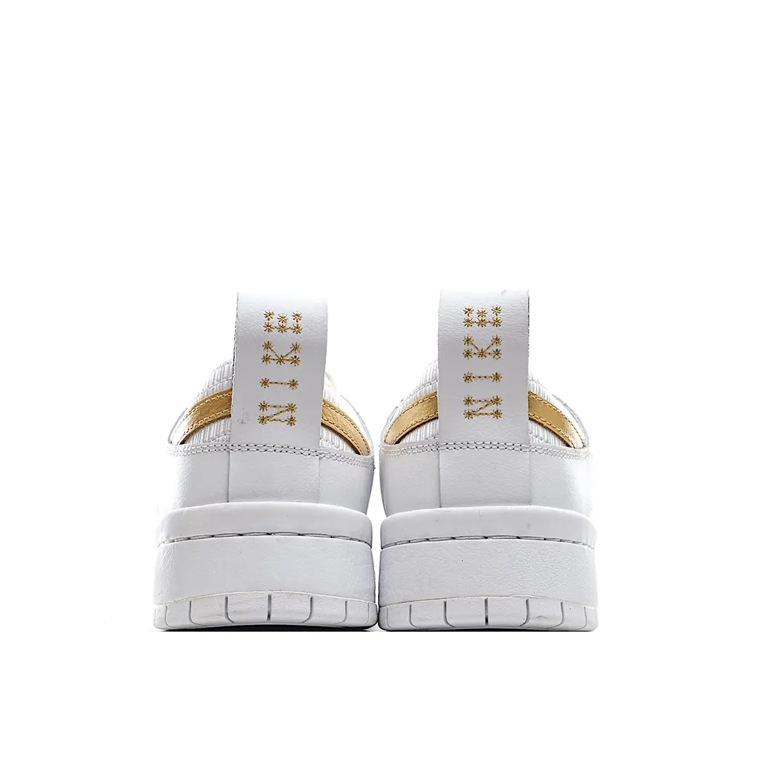 Replica Nike Dunk Low Disrupt White Metallic Gold Women's Sneakers Review | YtaYta