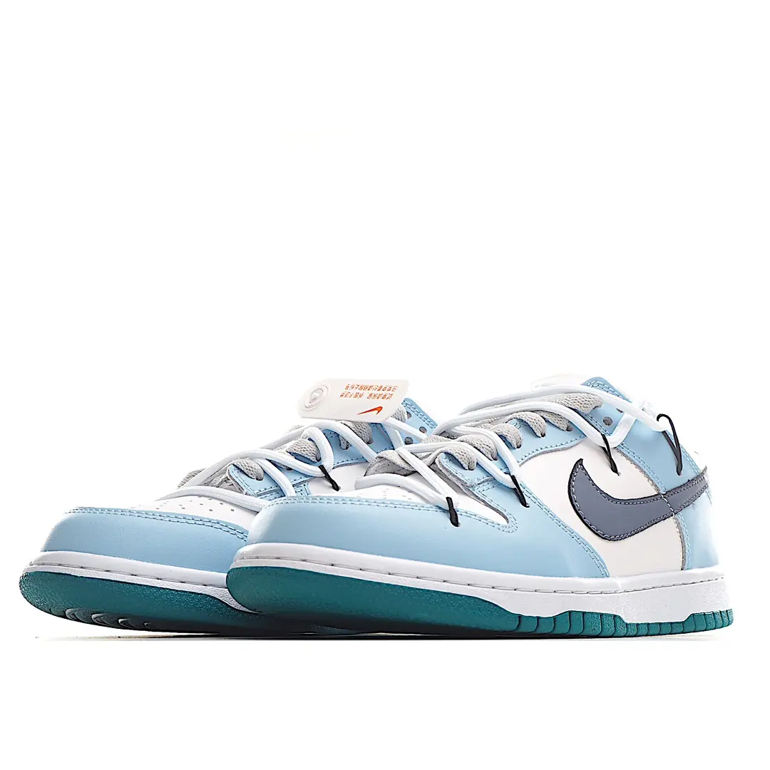 Replica Nike Dunk Low Clear Swoosh/Blue Review | YtaYta