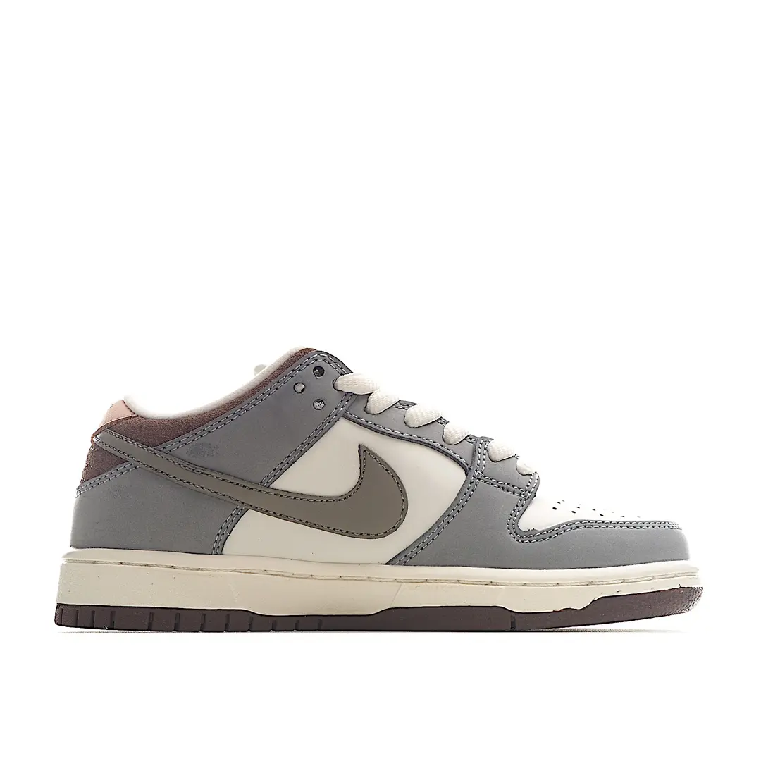 Replica Fake Rep Nike SB Yuto Horigome x Nike SB Dunk Low Reps — Grey/White/Chocolate | YtaYta