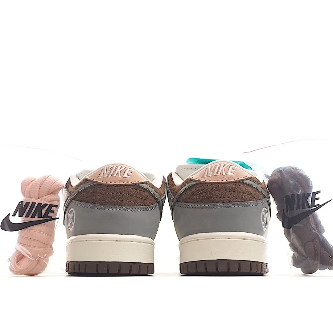 Replica Fake Rep Nike SB Yuto Horigome x Nike SB Dunk Low Reps — Grey/White/Chocolate | YtaYta