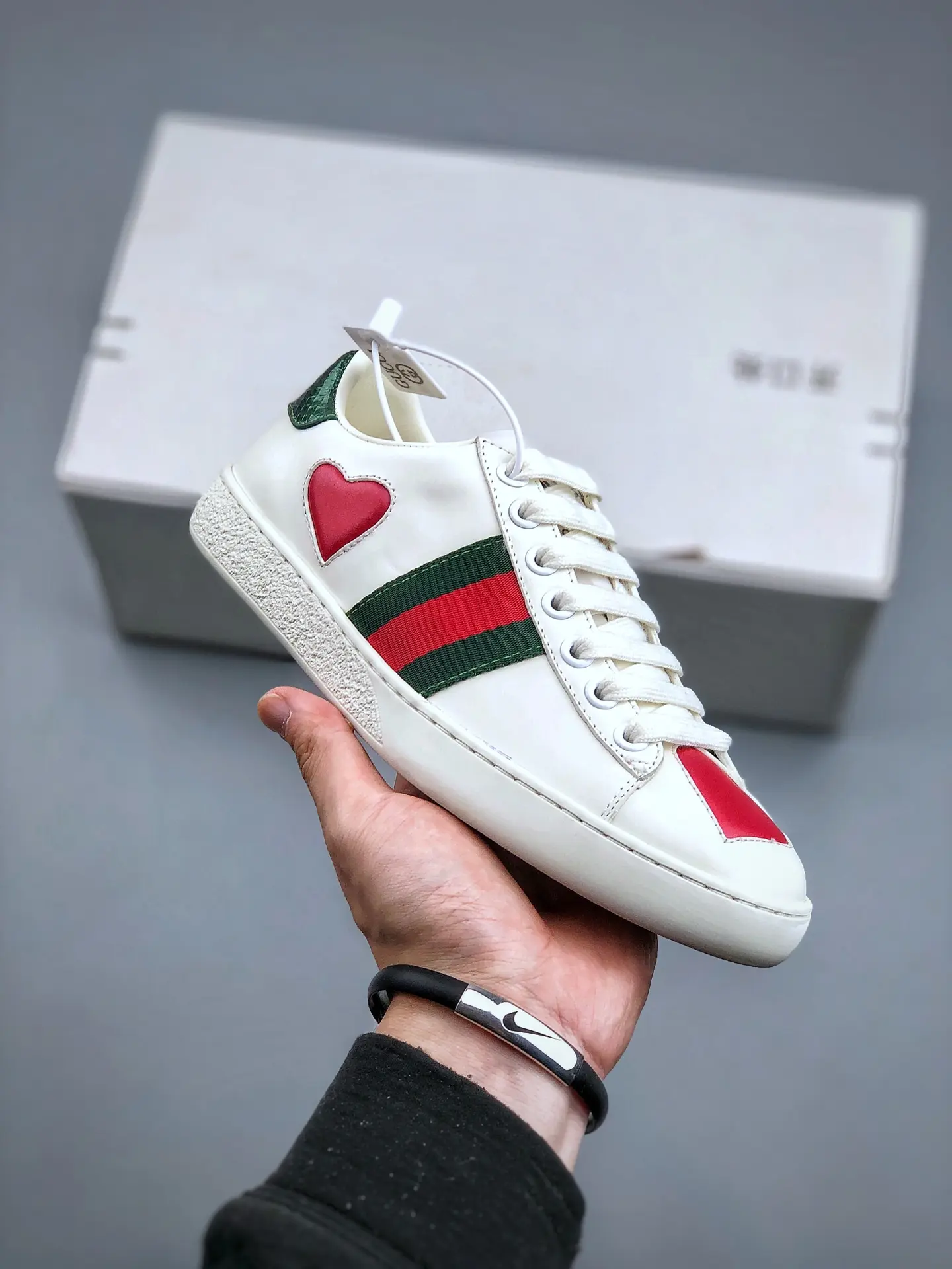 Gucci White & Grey Interlocking G Ace Sneakers Replica Review | YtaYta