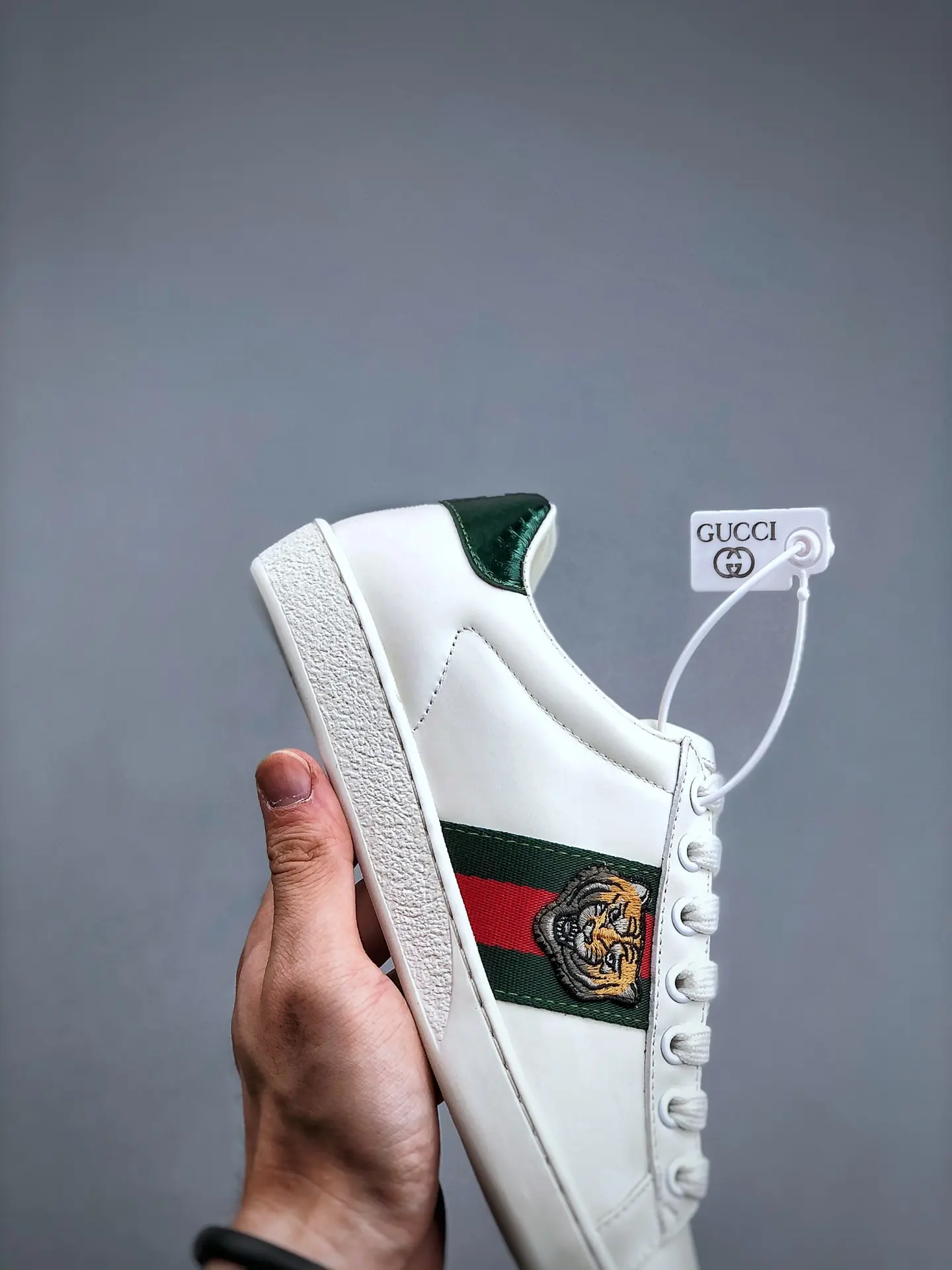 Gucci Ace Embroidered Leather Sneakers White - Replica Review | YtaYta