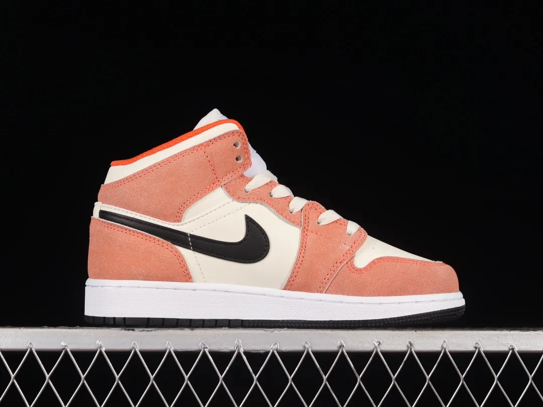 Air Jordan 1 Mid SE Orange Suede Kids' Shoes: Replica Review | YtaYta