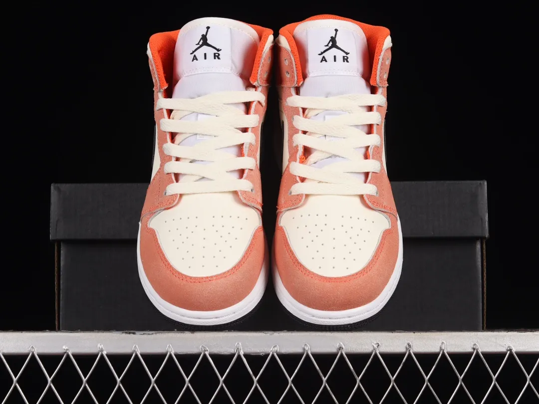 Air Jordan 1 Mid SE Orange Suede Kids' Shoes: Replica Review | YtaYta