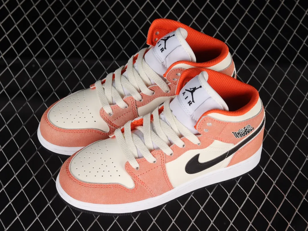 Air Jordan 1 Mid SE Orange Suede Kids' Shoes: Replica Review | YtaYta