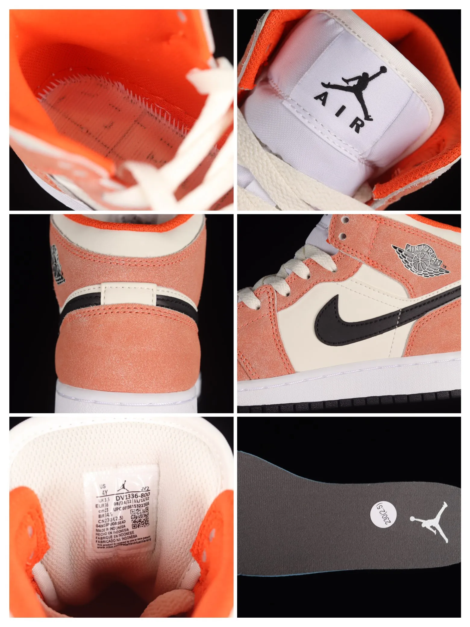 Air Jordan 1 Mid SE Orange Suede Kids' Shoes: Replica Review | YtaYta