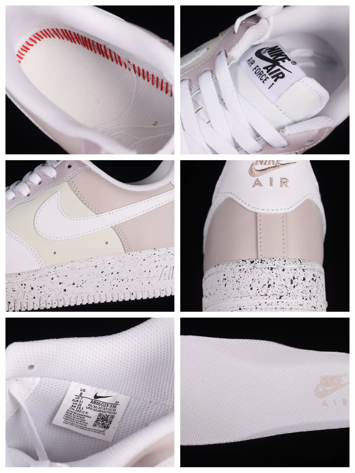 Nike Air Force 1 07 Low Light Grey Pink White MM6023 Replica Review | YtaYta