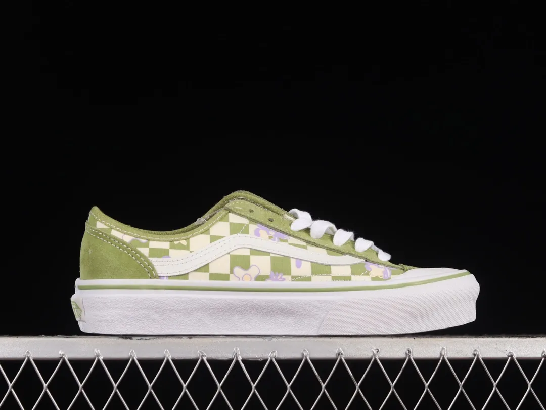 Vans Style 36 Checkerboard Dark Citron Men's Sneakers Replica Review | YtaYta