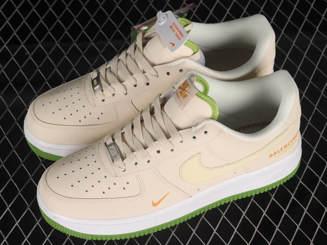 Replica Nike Air Force 1 07 Low BALENCIAGA Cream Green Orange: A Detailed Review | YtaYta