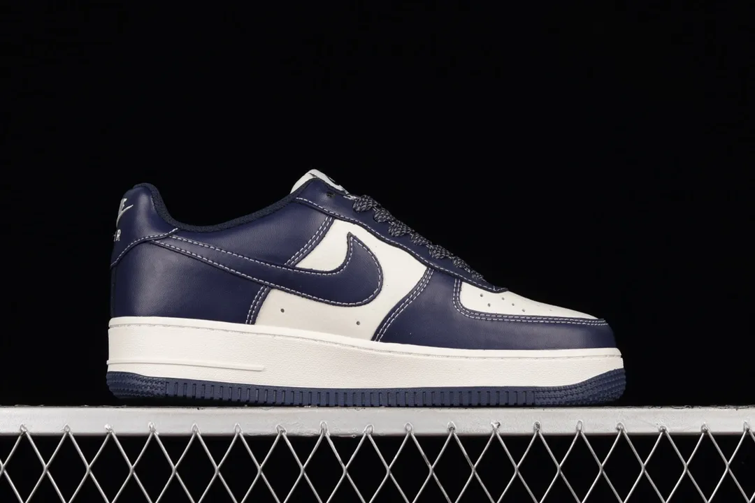 Nike Air Force 1 '07 Low Replica: Gypsophila Rice White and Dark Blue | YtaYta