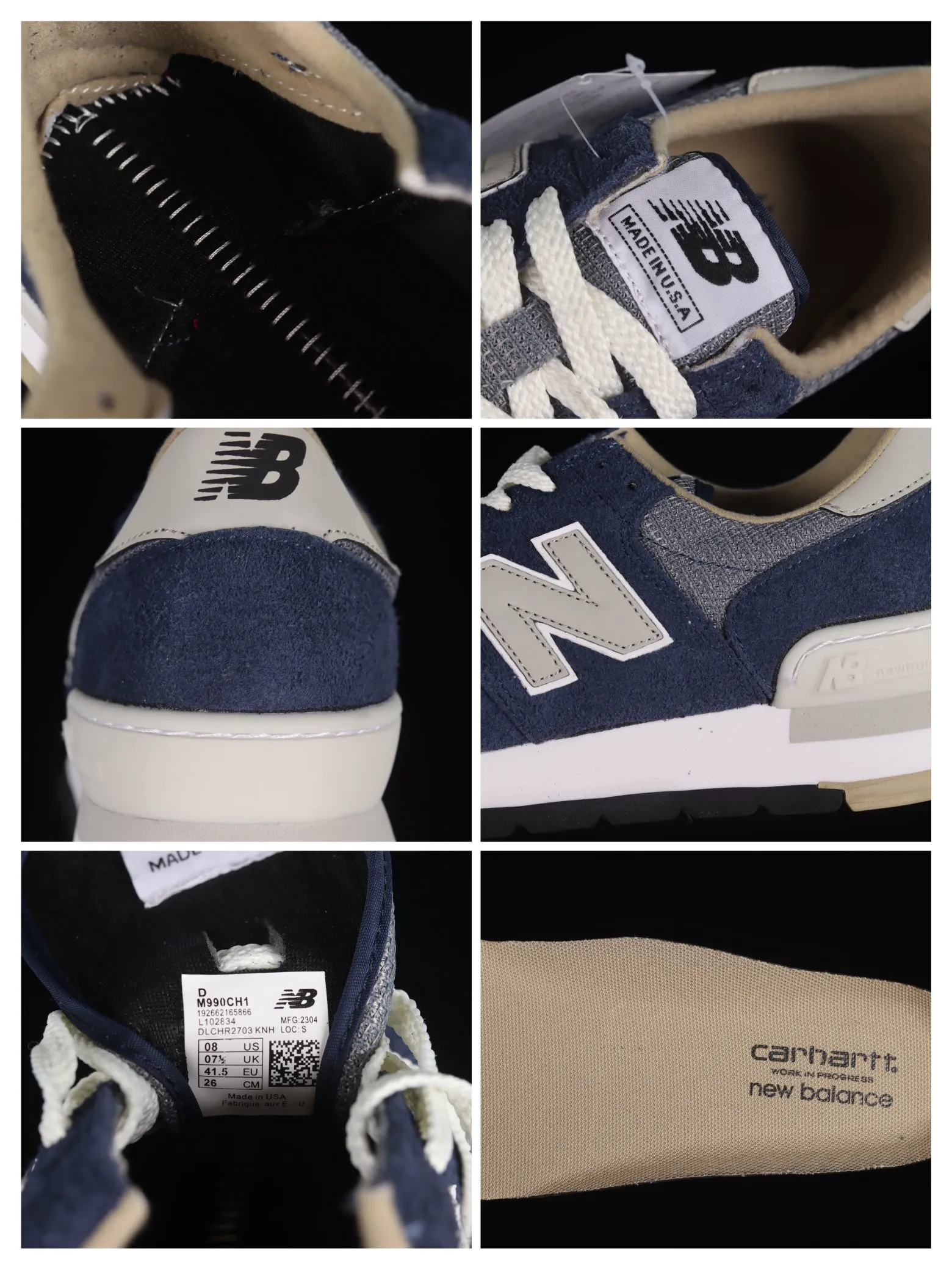 New Balance x Carhartt WIP 990v1 Blue - Replica Sneakers Review | YtaYta