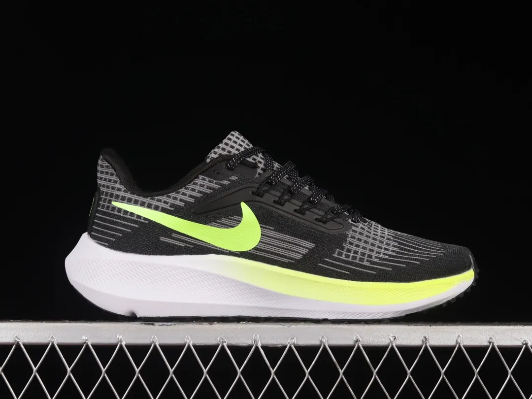 Fake Rep Replica Nike Air Zoom Pegasus 39 GS Sneakers, Black/Barely Volt | YtaYta