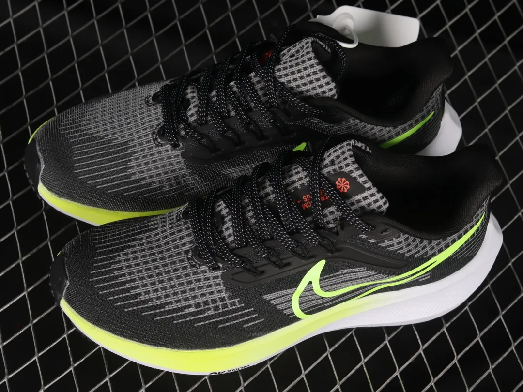 Fake Rep Replica Nike Air Zoom Pegasus 39 GS Sneakers, Black/Barely Volt | YtaYta