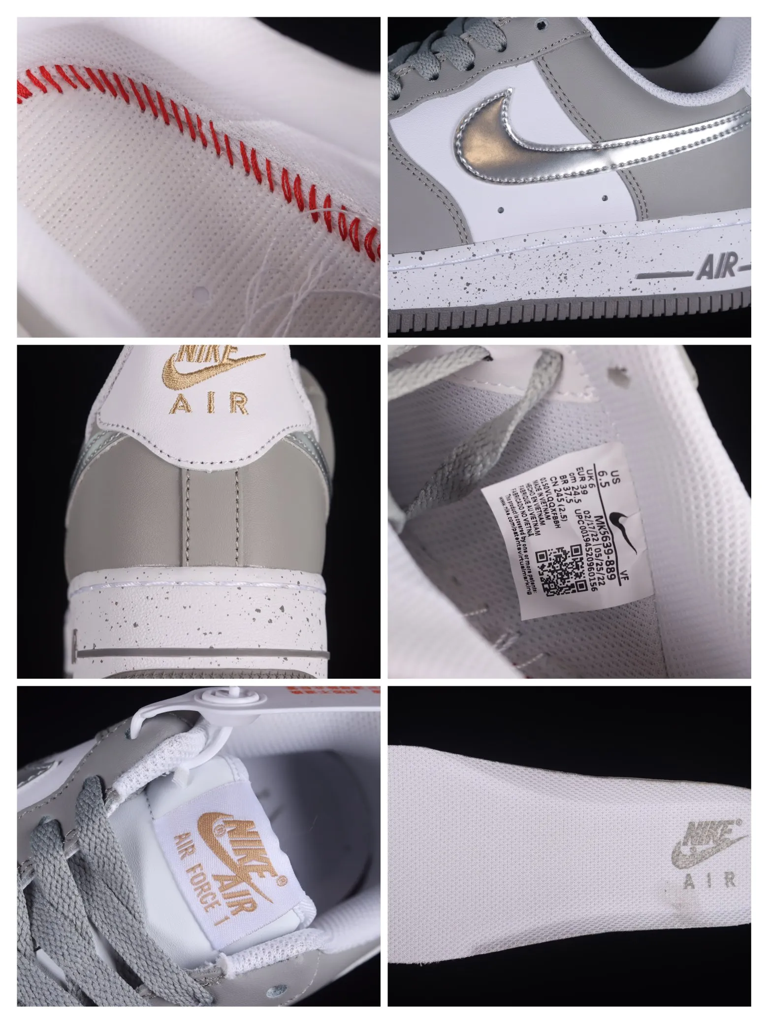 Nike Air Force 1 Low Grey & White Sneakers – Authenticity vs. Replicas | YtaYta