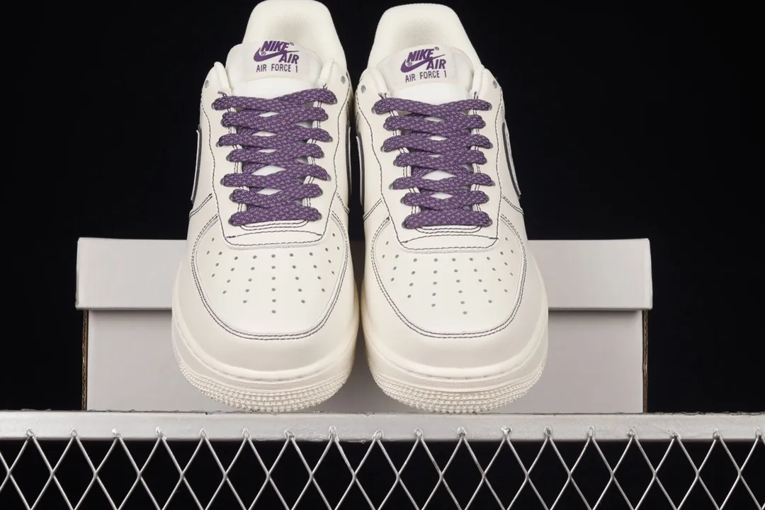 Exploring the Nike Air Force 1 07 Low White & Dark Purple: Real vs. Replica | YtaYta