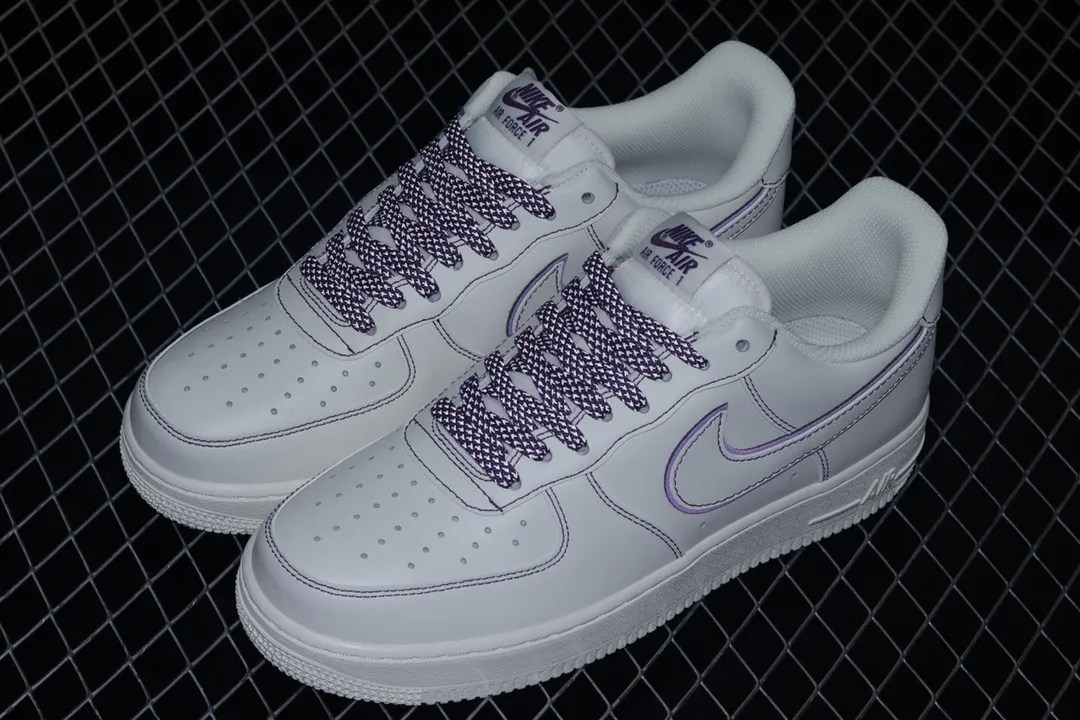 Exploring the Nike Air Force 1 07 Low White & Dark Purple: Real vs. Replica | YtaYta