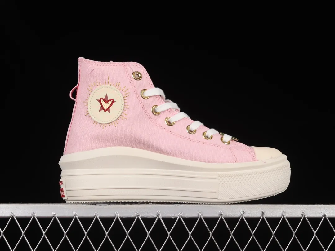 Converse Women's Chuck Taylor All Star Move Platform High Valentine's Day 2023 - Sunrise Pink | YtaYta