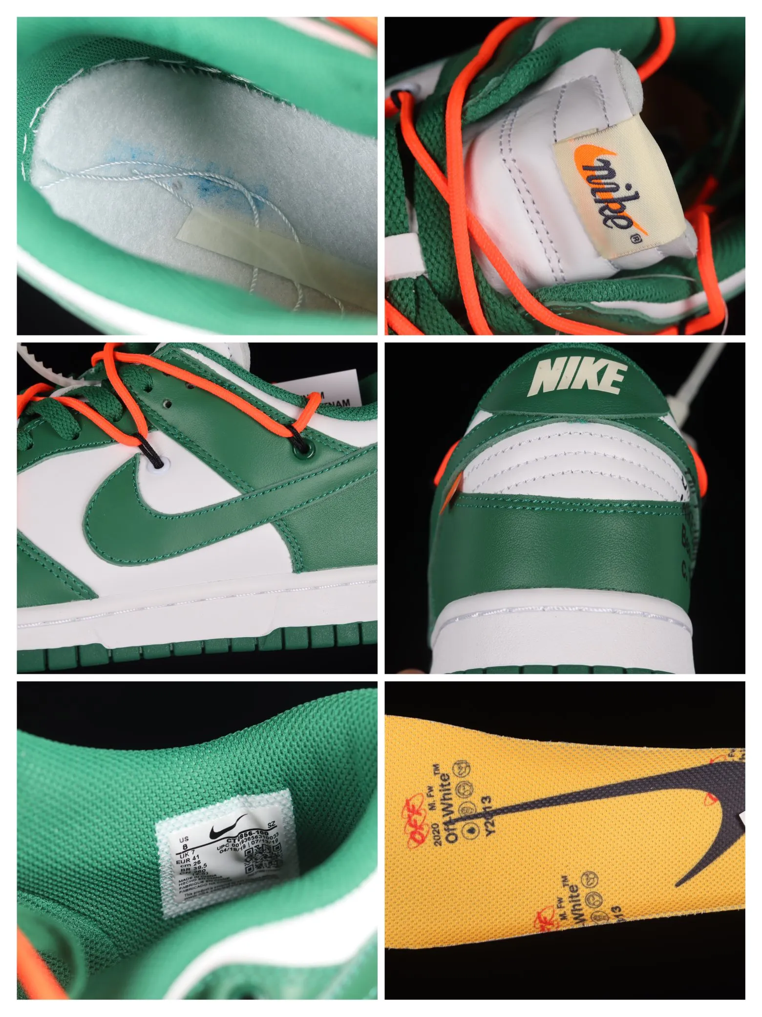 Off-White x Nike Dunk Low 'Pine Green' Replica Review | YtaYta