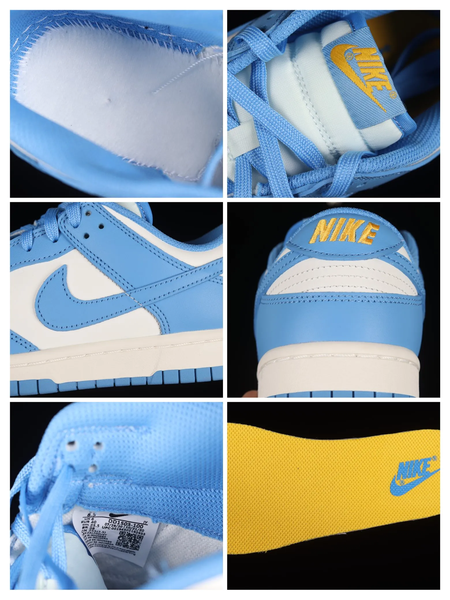 Replica Nike Dunk Low Sneakers in Light Blue and White: Unisex Style Review | YtaYta